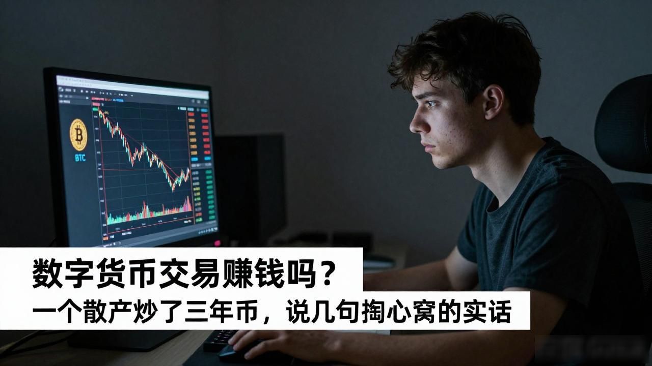 数字货币交易赚钱吗？一个散户炒了三年币，说几句掏心窝的实话