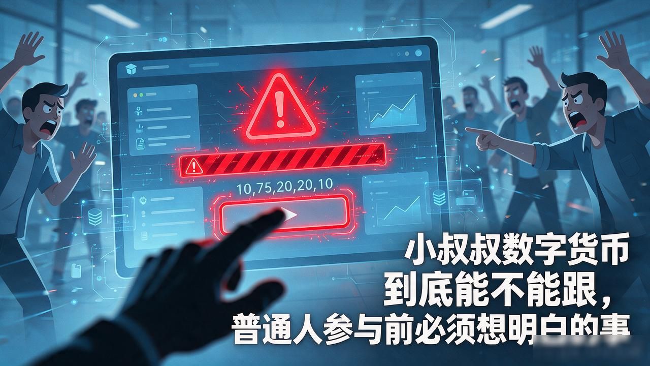 小叔叔数字货币到底能不能跟，普通人参与前必须想明白的事